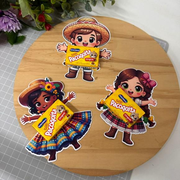 Card com Paçoca- Festa Junina
