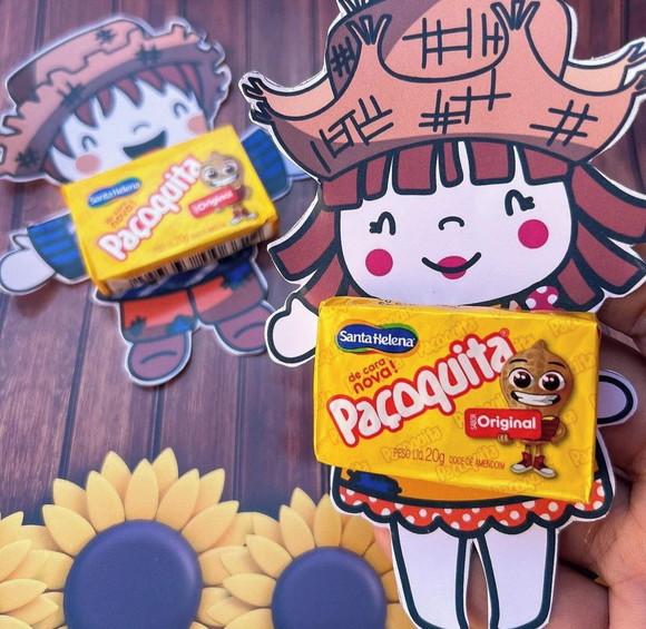 Card com Paçoca- Festa Junina