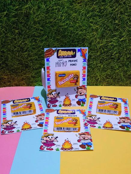 Card com Paçoca- Festa Junina