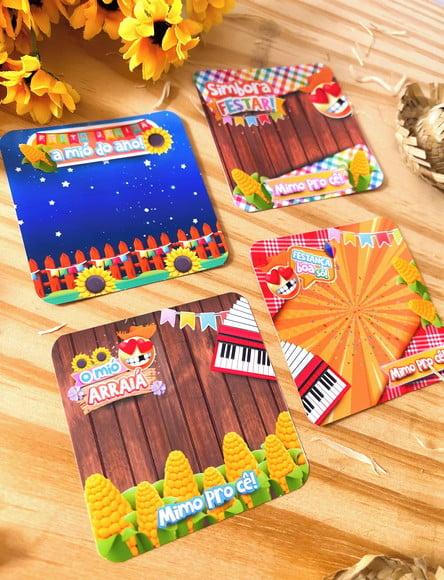 Card com Paçoca- Festa Junina