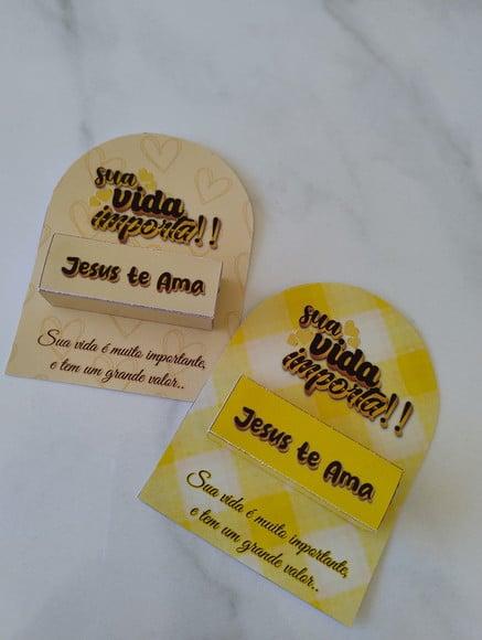 Card com Pastilha - Setembro Amarelo