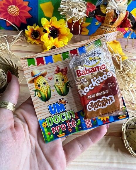Card com Pé de Moleque- Festa Junina