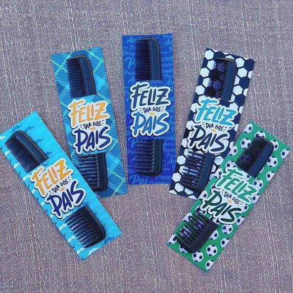 Card com Pente de Bolso- Dia dos Pais