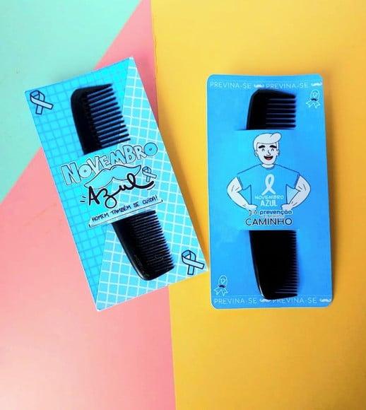 Card com Pente de Bolso- Novembro Azul
