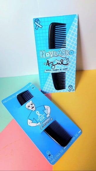 Card com Pente de Bolso- Novembro Azul