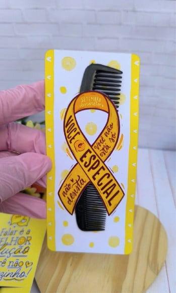 Card com Pente de Bolso- Setembro Amarelo