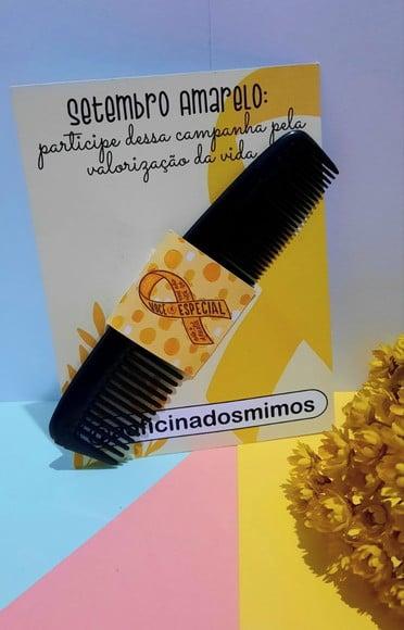 Card com Pente de Bolso- Setembro Amarelo