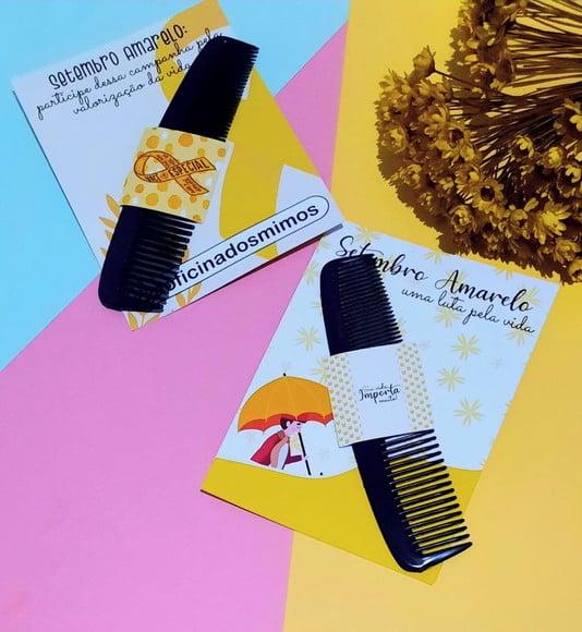 Card com Pente de Bolso- Setembro Amarelo