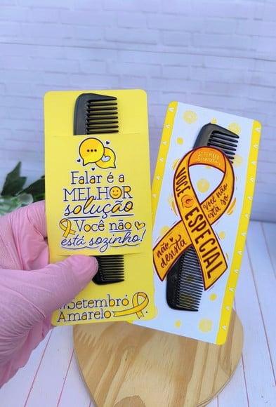 Card com Pente de Bolso- Setembro Amarelo