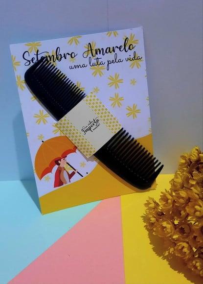 Card com Pente de Bolso- Setembro Amarelo