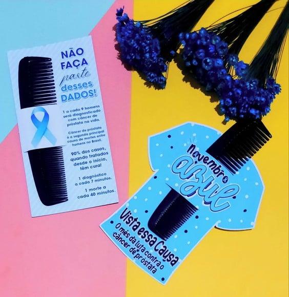 Card com Pentinho de Bolso- Novembro Azul
