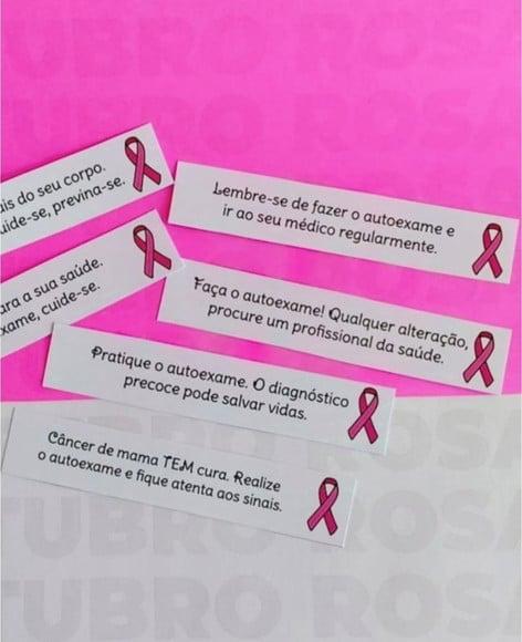 Card com Pílula e Frase- Outubro Rosa