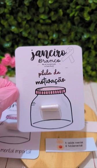 Card com Pílula Frases- Janeiro Branco