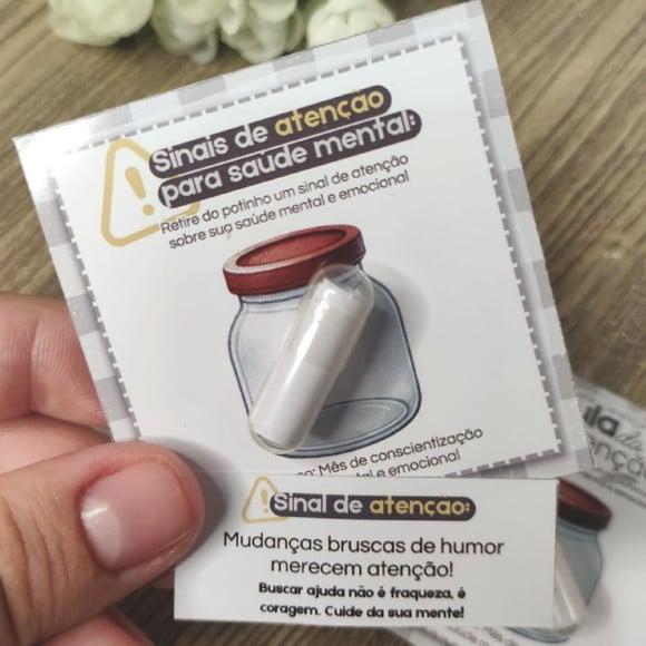 Card com Pílula+ Frase Motivacional- Janeiro Branco