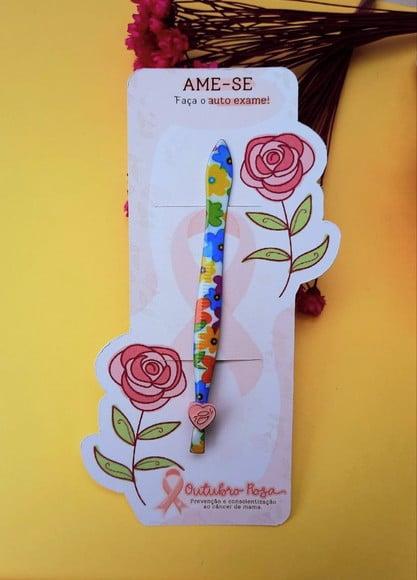 Card com Pinça- Outubro Rosa