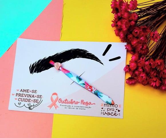 Card com Pinça- Outubro Rosa