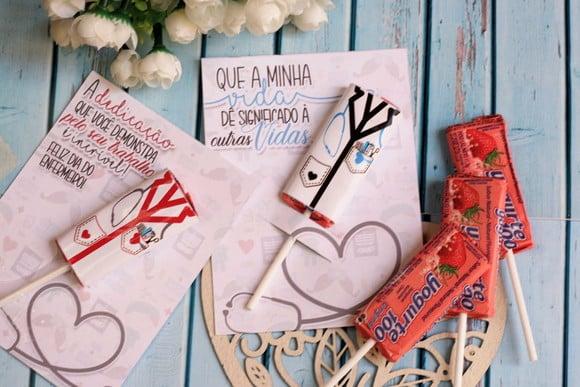 Card com Pirulito- Enfermagem
