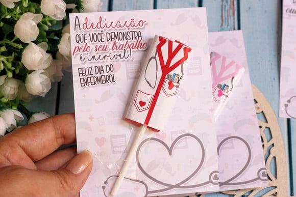 Card com Pirulito- Enfermagem