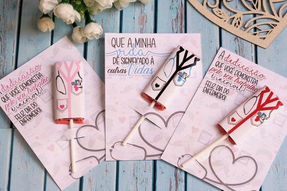 Card com Pirulito- Enfermagem