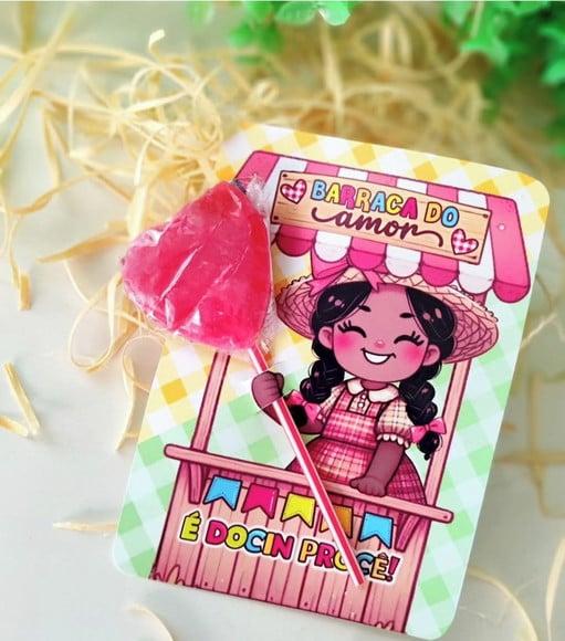 Card com Pirulito- Festa Junina