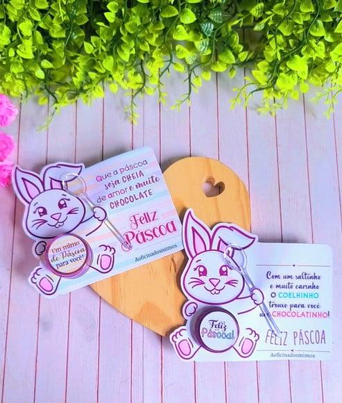 Card com Potinho com Nutela (3ml)- Páscoa