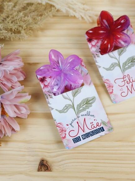 Card com Prendedor de Cabelo- Dia das Mães