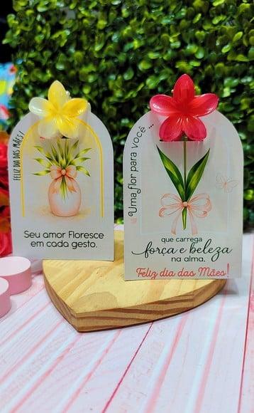 Card com Prendedor de Cabelo- Dia das Mães