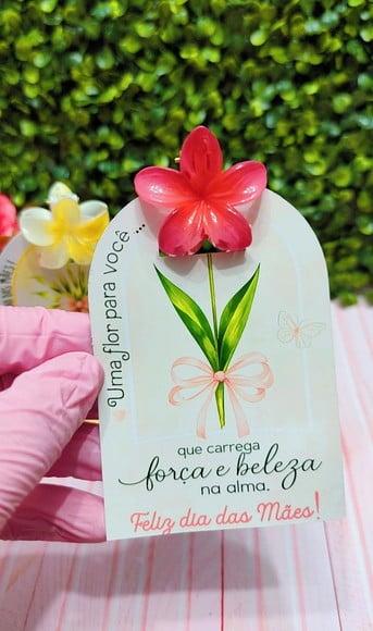 Card com Prendedor de Cabelo- Dia das Mães
