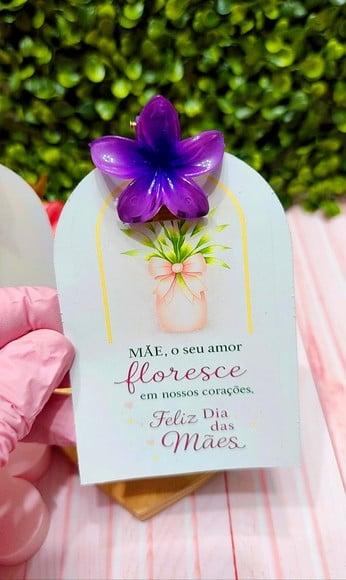 Card com Prendedor de Cabelo- Dia das Mães