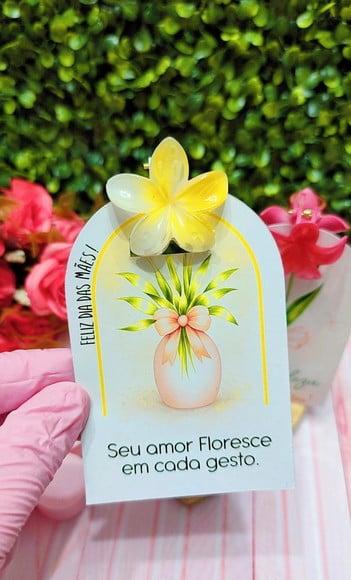 Card com Prendedor de Cabelo- Dia das Mães