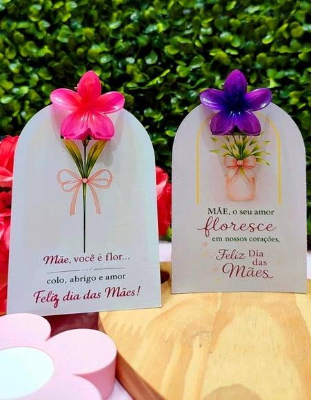 Card com Prendedor de Cabelo- Dia das Mães