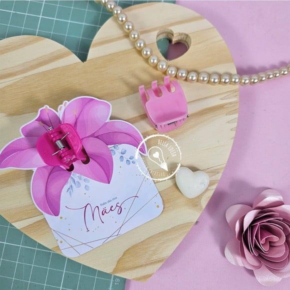 Card com Prendedor de Cabelo- Dia das Mães