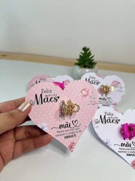 Card com Prendedor de Cabelo- Dia das Mães
