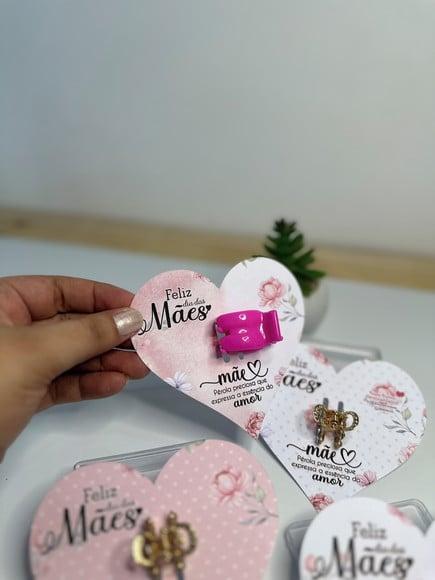 Card com Prendedor de Cabelo- Dia das Mães