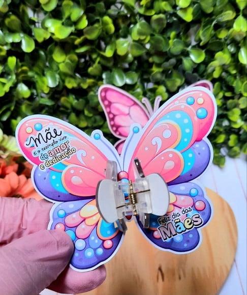 Card com Prendedor de Cabelo- Dia das Mães