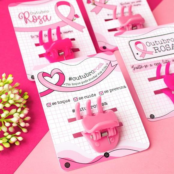 Card com Presilha- Outubro Rosa