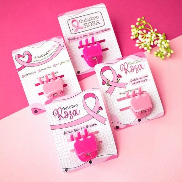 Card com Presilha- Outubro Rosa