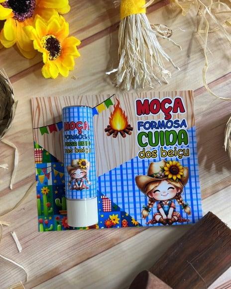 Card com Protetor Labial (manteiga de Cacau)- Festa Junina