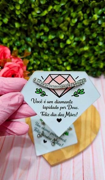 Card com Pulseirinha- Dia das Mães