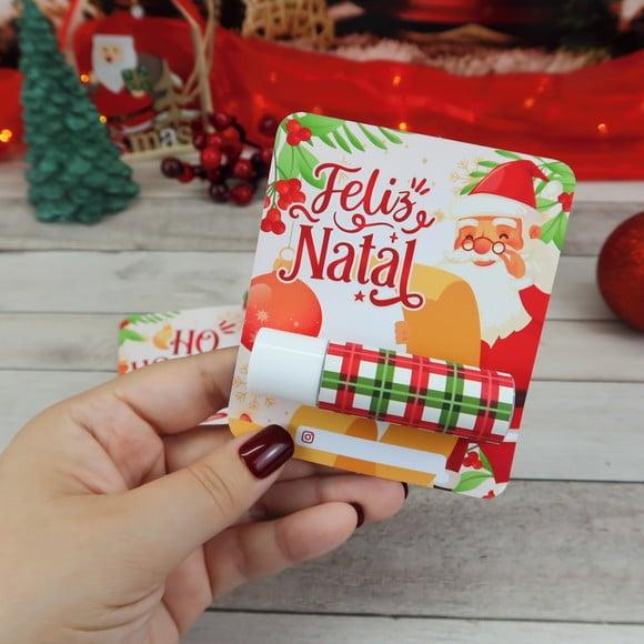 Card com Protetor Labial (manteiga de Cacau)- Natal