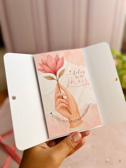 Card com Pulseirinha- Dia das Mães