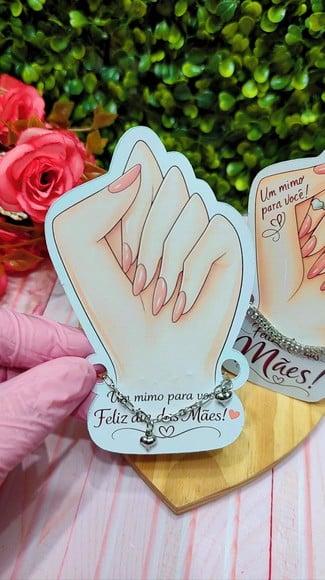 Card com Pulseirinha- Dia das Mães