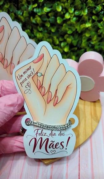 Card com Pulseirinha- Dia das Mães