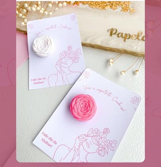 Card com Sabonetinho- Dia da Mulher