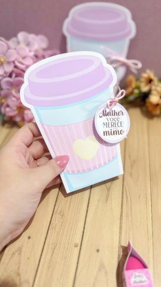 Card com Sachê de Café- Dia da Mulher