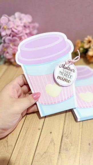 Card com Sachê de Café- Dia da Mulher