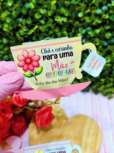 Card com Sachê de Chá- Dia das Mães