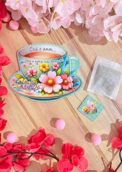 Card com Sachê de Chá- Dia das Mães