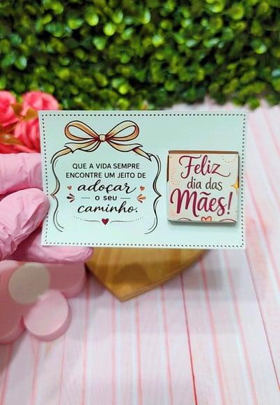 Card com Tablete Cacau Show 5g- Dia das Mães