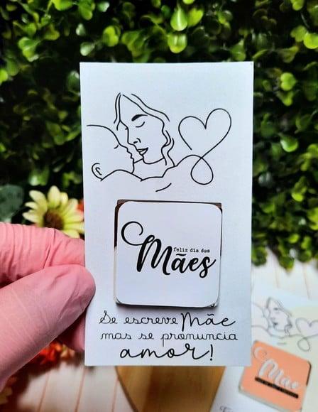 Card com Tablete Cacau Show 5g- Dia das Mães